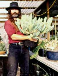 Tim with a big old plant.